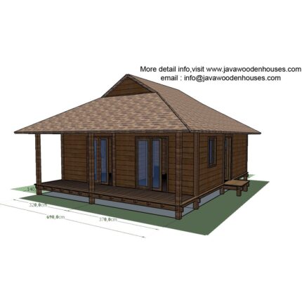 Bima Prefabricated Wooden House Indonesia by ART CLASSIC